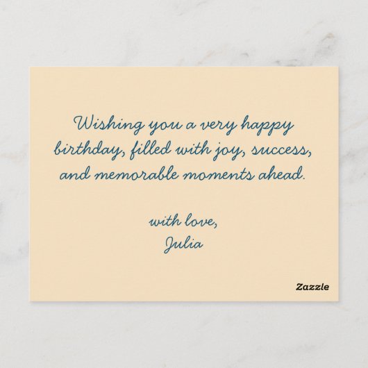 Schattige vuurwerk geïnspireerd patroon - Verjaard Briefkaart (Achterkant)