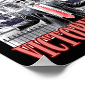 Schattige vuurwerk op oudejaarsavond van Trump Poster (Hoek)