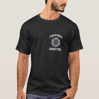 Schattige VUURWERKDIRECTEUR 4th of July Veiligheid T-shirt