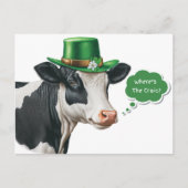 Schattige Waar is de Craic St. Patrick's Day Feestdagenkaart (Voorkant)