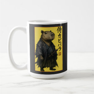 Schattige wachtende capybara Japanse esthetiek Kaw Koffiemok
