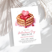 Schattige Waffles Valentijns  Galentines Brunch
