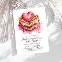 Schattige Waffles Valentijns  Galentines Brunch