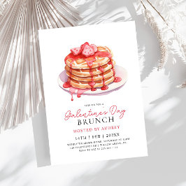 Schattige Waffles Valentijns  Galentines Brunch Kaart