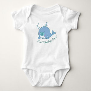Schattige Wal Baby Shower Walgroot Schattige Jonge Romper