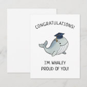 Schattige walvis grap nieuwe afgestudeerde afstude (Voorkant / Achterkant)
