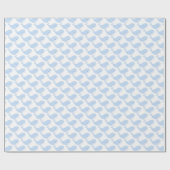 schattige walvis houdt van betegeld patroon cadeaupapier (Vlak)