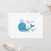 Schattige walvis - ik verdien het om bemind te wor kaart (Voorkant / Achterkant in situ)