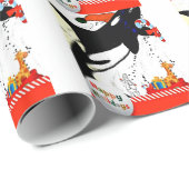 schattige walvis kerstpapier cadeaupapier (Rol Hoek)