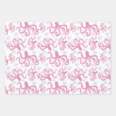 Schattige Walvis Krab Octopus Nautilus Inpakpapier Vel (Voorkant 3)