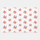 Schattige Walvis Krab Octopus Nautilus Inpakpapier Vel (Voorkant 2)