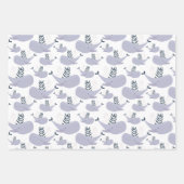 Schattige Walvis Krab Octopus Nautilus Inpakpapier Vel (Voorkant)
