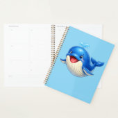 Schattige Walvis met Grote Ogen Gelukkig Oceandier Planner (Display)