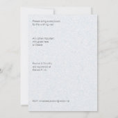 Schattige Walvis met Spuit Mondiale Baby Shower Kaart (Achterkant)