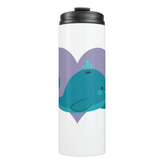 schattige walvis thermosbeker (Voorkant)