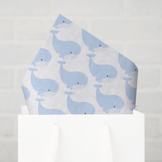 schattige walvisliefhebbers tegelpatroon  tissuepapier (Cadeauzakje)