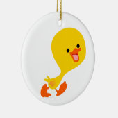 Schattige Wandelende Cartoon Duckling Ornament (Rechts)