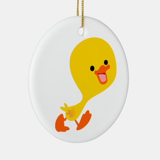 Schattige Wandelende Cartoon Duckling Ornament (Rechts)