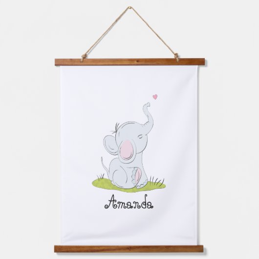Schattige wandtapijt van olifanten hangend wandkleed (Voorkant)