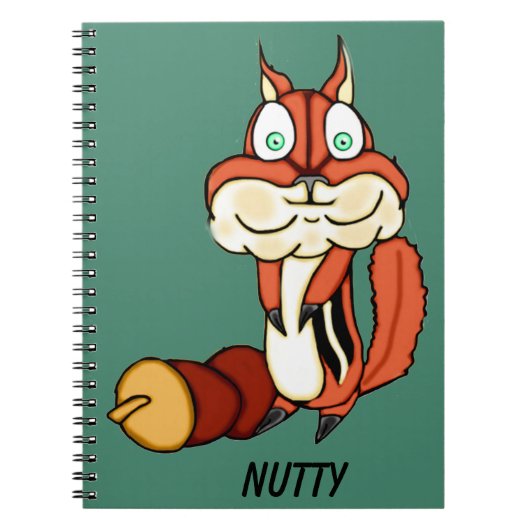 Schattige Wang met Noten Notitieboek (Voorkant)