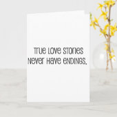 Schattige, "Ware liefdesverhalen" huwelijksaanhali Kaart (Gele Bloem)