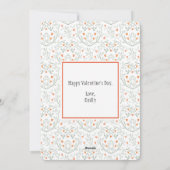 Schattige Warm Hart Beer Valentijn Feestdagenkaart (Achterkant)