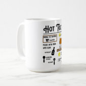 Schattige warm toddy recept koffiemok (Voorkant links)