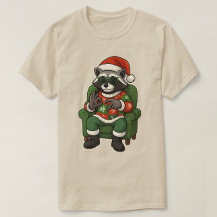 Schattige Wasbeer 67 Meme Zes Zeven 6-7 Kerstmis T-shirt