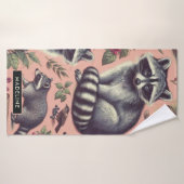  Schattige wasbeer Badhanddoek (Badhanddoek)