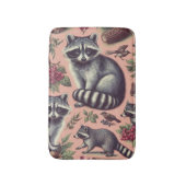  Schattige wasbeer Badmat (Voorkant Verticaal)