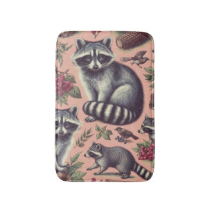Schattige wasbeer Badmat
