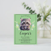 Schattige wasbeer bosdieren bos vrienden  briefkaart (Staand voorkant)