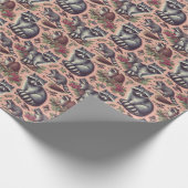  Schattige wasbeer Cadeaupapier (Hoek)