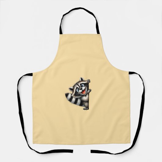 Schattige Wasbeer Christmas Peek - Schattigee Vaka Schort (Voorkant)