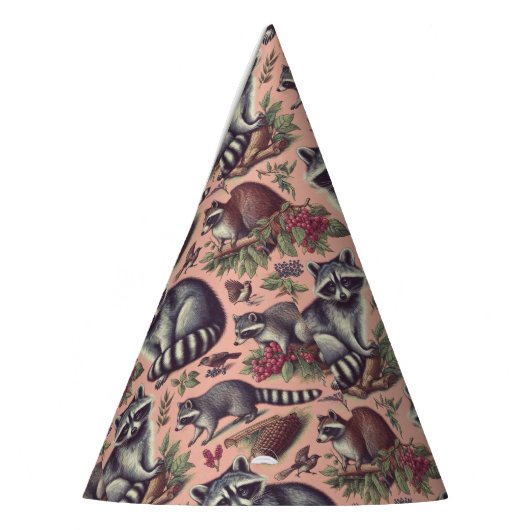  Schattige wasbeer Feesthoedjes (Links)