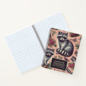 Schattige wasbeer Notitieboek (Binnen)