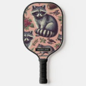  Schattige wasbeer Pickleball Paddle (Voorkant)