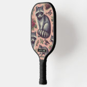  Schattige wasbeer Pickleball Paddle (Links)