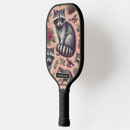  Schattige wasbeer Pickleball Paddle (Links)