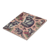  Schattige wasbeer Tegeltje (Zijkant)