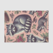  Schattige wasbeer Tissuepapier (Voorkant)