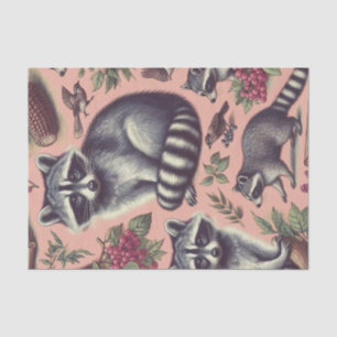  Schattige wasbeer Tissuepapier