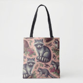  Schattige wasbeer Tote Bag (Voorkant)