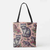  Schattige wasbeer Tote Bag (Achterkant)