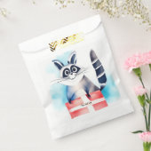 Schattige wasbeer verjaardagscadeau bedankzakje (Gezegeld)