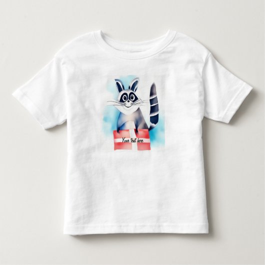 Schattige wasbeer verjaardagscadeau kinder shirts (Voorkant)