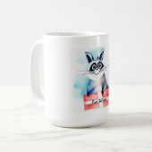 Schattige wasbeer verjaardagscadeau koffiemok (Voorkant links)