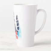 Schattige wasbeer verjaardagscadeau latte mok (Rechts)