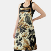 Schattige  wasbeerpatroon schort (Insitu)