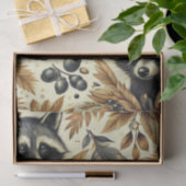 Schattige  wasbeerpatroon tissuepapier (Geschenk)